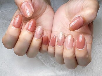 ノンノンネイル(Nonnon.nail)/コーラルネイル