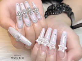 ピンク×グレー