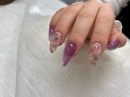 ちゅるちゅる紫陽花ネイル