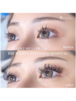 スウィートアイズ(Sweet eyes)/LEDボリュームラッシュ120束