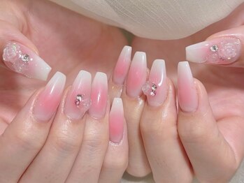 ルビーズネイルサロン(Ruby's nail salon)の写真/透明感×ツヤ感のトレンドネイルを指先に★イベントやデートにピッタリです♪特別な日を華やかに◎