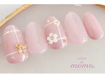 サロン ド モモ(salon de momo)の写真/【春デザイン多数ご用意＊】パステルカラー・マグネット等のトレンドカラーやデザインも定額で◎