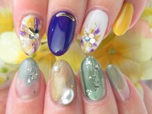 ネイルアンドアイラッシュ テラ 明石店(nail&eyelash Terra)/オフ+ケア付☆定額コース