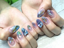 うるうるキラキラネイル