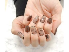 【定額ネイル】ハートシースルー