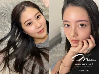 エムズセカンド(msm. 2nd)の写真/msm.だからこそ叶う!≪眉毛＋まつ毛パーマ＋ネイル≫のトリプル同時施術も可◎忙しいあなたの味方♪