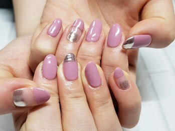 60分☆部分ミラーお客様ネイル