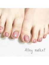 アリーマーケット(ALLEY MARKET)/ナチュラル1カラージェルネイル