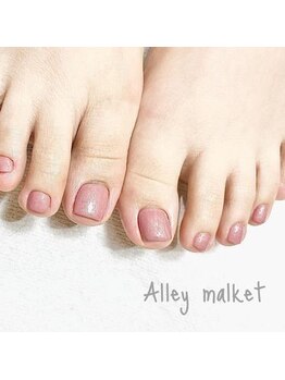 アリーマーケット(ALLEY MARKET)/ナチュラル1カラージェルネイル