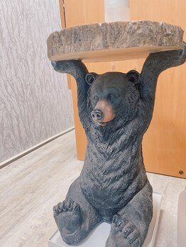 マッサージ カエデ(KAEDE)/消毒担当のクマ田さんです♪