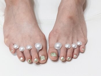 ビュービー ネイル(Beaubie Nail)/フット★ミラーネイル