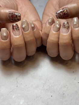 ツイードネイル☆