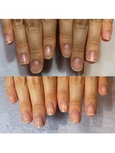アンドネイル 海老名(&nail)/自爪育成ジェル　3ヶ月の変化