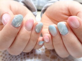ふんわり春ネイル♪