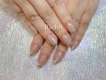 ネイルアンドまつげエクステ リッチエイト 原宿店(Rich8)/大人気クーポン☆ガラスフレンチ