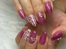 ネイル アトリエ ミジュ(nail atelier MijU)/ツイードワネイル