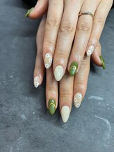 ネイルサロン ココロジー(COCOLOGY)/お花ネイル　ホログラム