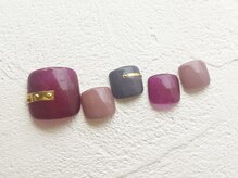 リーチェ ビューティアンドネイルサロン 大名店(Beauty&Nail Salon)/秋フットネイル