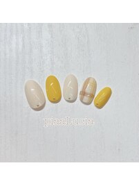 シンプルチェクネイル