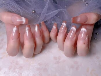 スノーネイルサロン 新宿店(Snow nail salon)/マグネットフレンチ