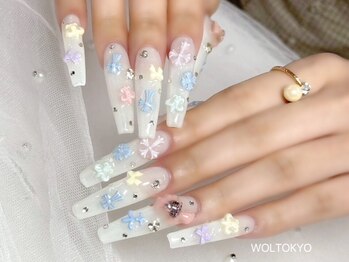 ウォルトウキョウ 池袋(WOL TOKYO)の写真/ジェルチップで長さ出し&長持ちネイル♪90分やり放題￥5990～◎トレンドの定額デザインも豊富にご用意★