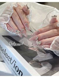 純白のプリンセスネイル