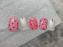 アイネイルズ 横浜EAST店(I-nails)/ピンク落書きネイル