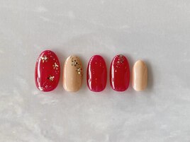 シェラック　成人式ネイル