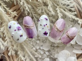 押し花ネイル