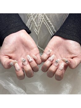 ちゅるちゅるガーリーネイル