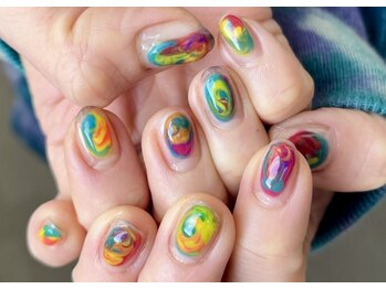 ブランシュ 藤沢(Blanche)/オーダーメイドネイル タイダイ