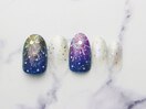 夜空花火ネイル全員￥8500