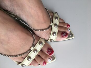 年中フットネイル