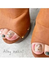 アリーマーケット(ALLEY MARKET)/持ち込みデザインFOOTネイル