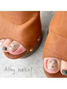 アリーマーケット(ALLEY MARKET)/持ち込みデザインFOOTネイル