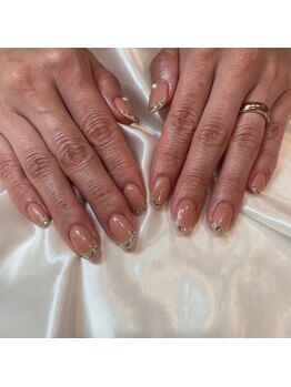 ネイルアンドアイラッシュヴィーナ ゆめタウン廿日市店 (Nail&EyeLash Vina)/ガラスフレンチ