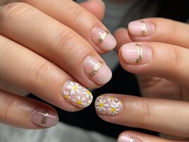 【シンプル】ワンポイントネイル