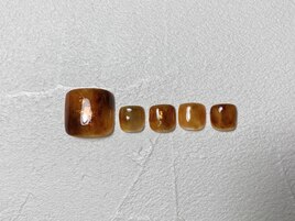 べっ甲ネイル　秋ネイル