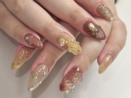 ブラウン系ネイル