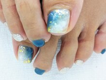 エムネイル(M Nail)/フット・ニュアンスネイルBlue