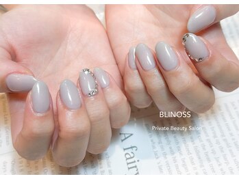 ブリノス(BLINOSS)/ワンカラー×ストーンデザイン