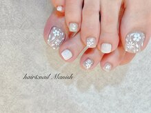 マニッシュ(Manish)/レリーフネイル/レース/ホワイト