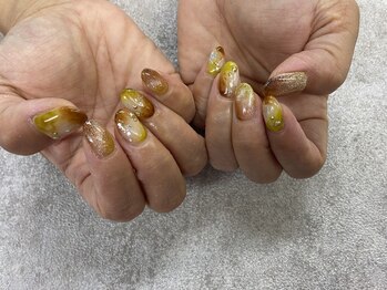 アンレア(AnLea)の写真/【ジェルやり放題¥7800/スカルプやり放題¥9800】エアブラシでしか出来ない繊細アートに予約殺到の人気店♪