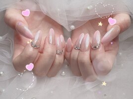 バレンタインネイル