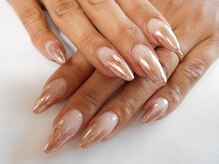 ネイルサロン グレイス(Grace)/【春夏秋冬】ミラーグラデ