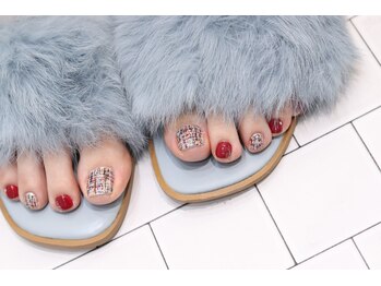 キダチ(Kidati)/ツイードフットネイル