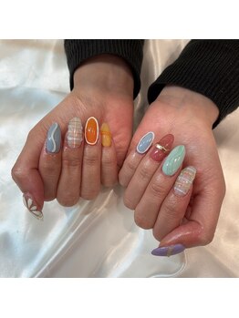 ネイルアンドアイラッシュヴィーナ ゆめタウン廿日市店 (Nail&EyeLash Vina)/カラフルネイル