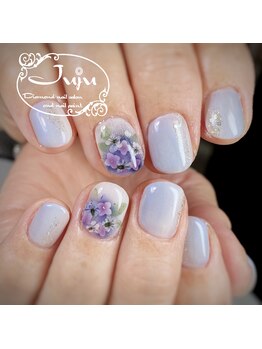 ジュジュ(Juju)/エアジェル　紫陽花ネイル