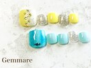 夏フットネイル