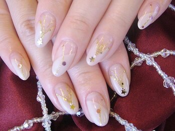 ネイルサロン ビジュードゥ(Nailsalon Bijoux doux)の写真/メンズからはもちろん同性からも愛される上品アートが豊富♪おでかけ前やデート前にご来店する方多数！！